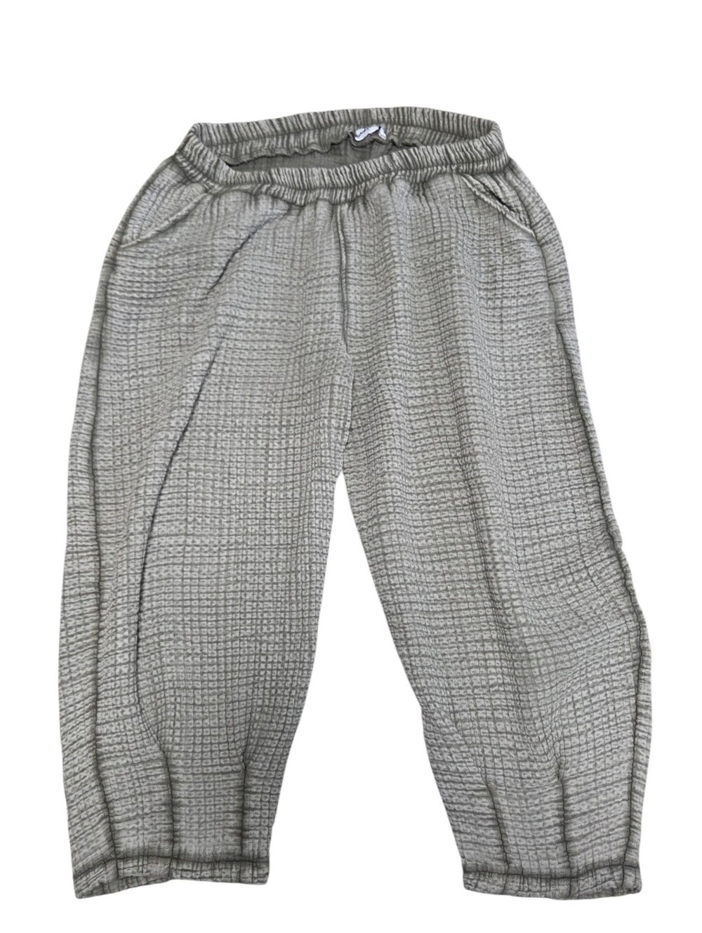 Ipecki Otantik gauze harem pants olive green soft wide leg L/XL lagenlook boho